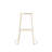 Hula Modern 28.75" Backless Metal Bar Stool, Round Almond Iron Seat and Almond Base with Integrated Footrest for Kitchen & Home Bar-1022742214