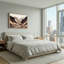 «Layered Canyon River Valley in Earth Tones», art mural sur toile-1063821088