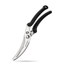 Kitchen Multifunction Chicken Bone Scissors Professional Poultry Shears for Chef - Black,Silver Tone