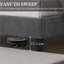 Upholstered Bed Frame with with Diamond Button-Tufted Headboard-332416920-333022944