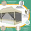 Tente d'auvent 10 x 20, auvent escamotable robuste avec parois latérales-98674720-133005189