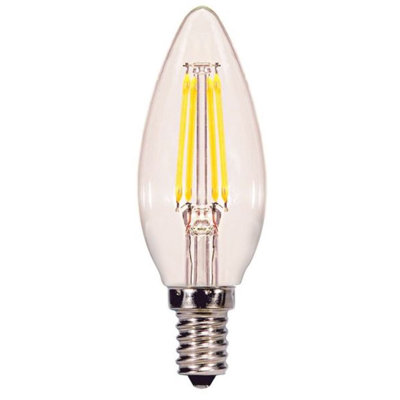 40 Watt, B10 LED, Dimmable Light Bulb, Daylight E26/Medium (Standard) Base