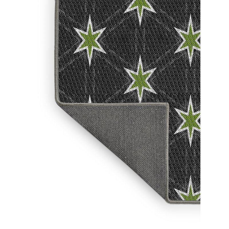 Tapis noir tissé à la machine, Tapis de couloir 2 pi x 5 pi