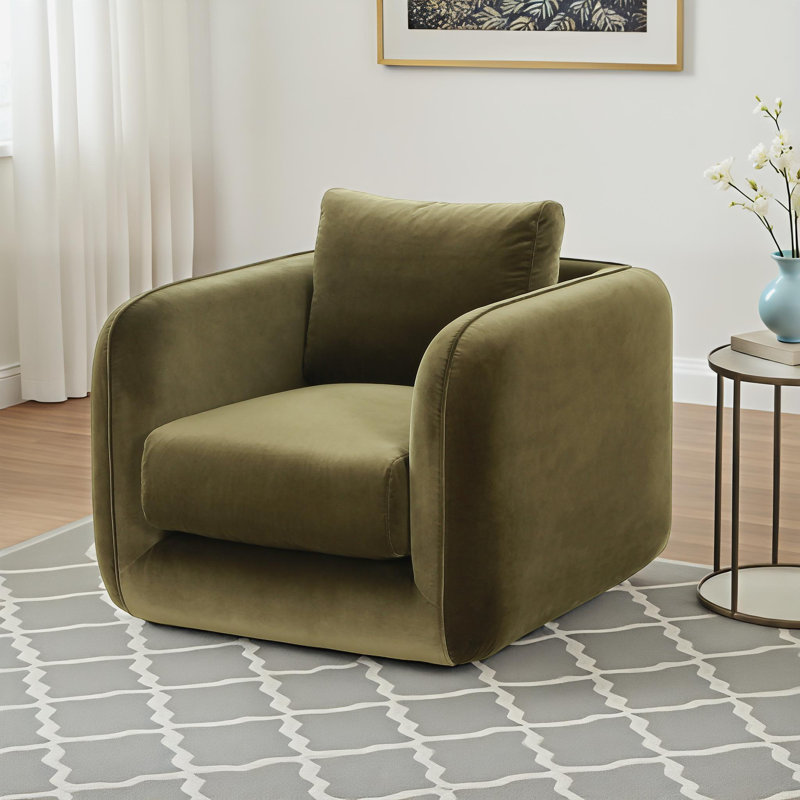 Bromyard Upholstered Swivel Armchair