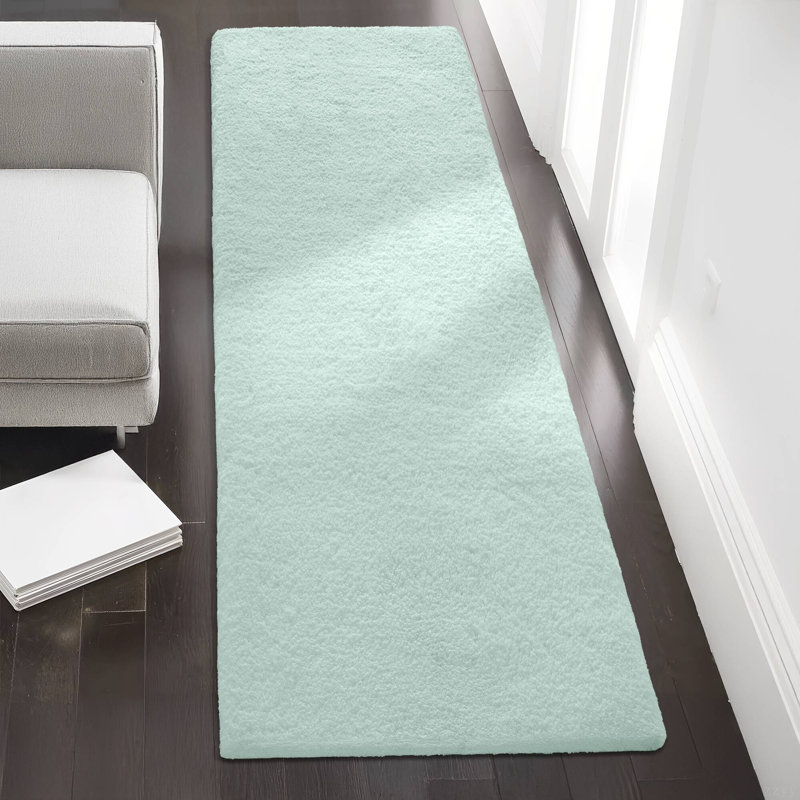 Tapis pour salle de bain 1PC, Simple - l 24 po x L 72 po, Vert