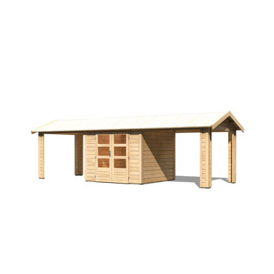 Gartenhaus Theres 3 mit 2 Dachausbauelement