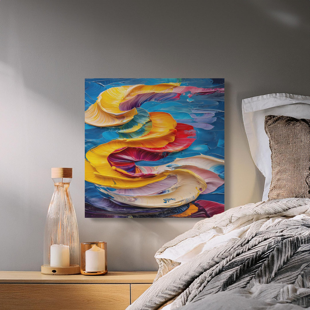 Abstract Swirls Canvas Wall Art, Gallery Wrapped Print, Modern Home Decor, Ready to Hang, Archival Inks