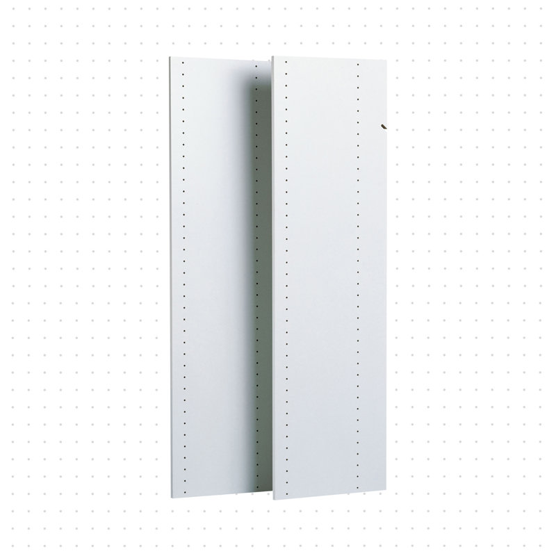Panneau vertical quadrillé, blanc, H 72 po x l 14 po x P 0,63 po
