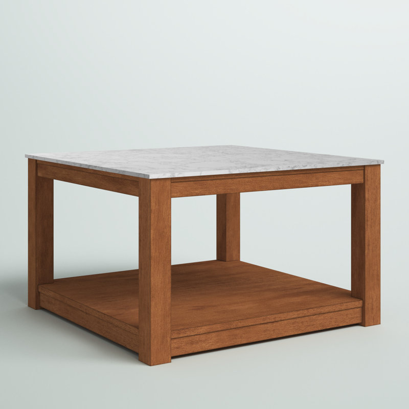 Faux Marble Top Coffee Table