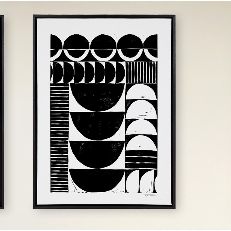 Impression sur toile encadrée Modern, H 38 po x l 28 po x P 1,63 po, Cadre doré