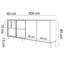 200 cm W Glass Sideboard