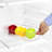 Small Fridge Organizer on Wheels 2 Pack