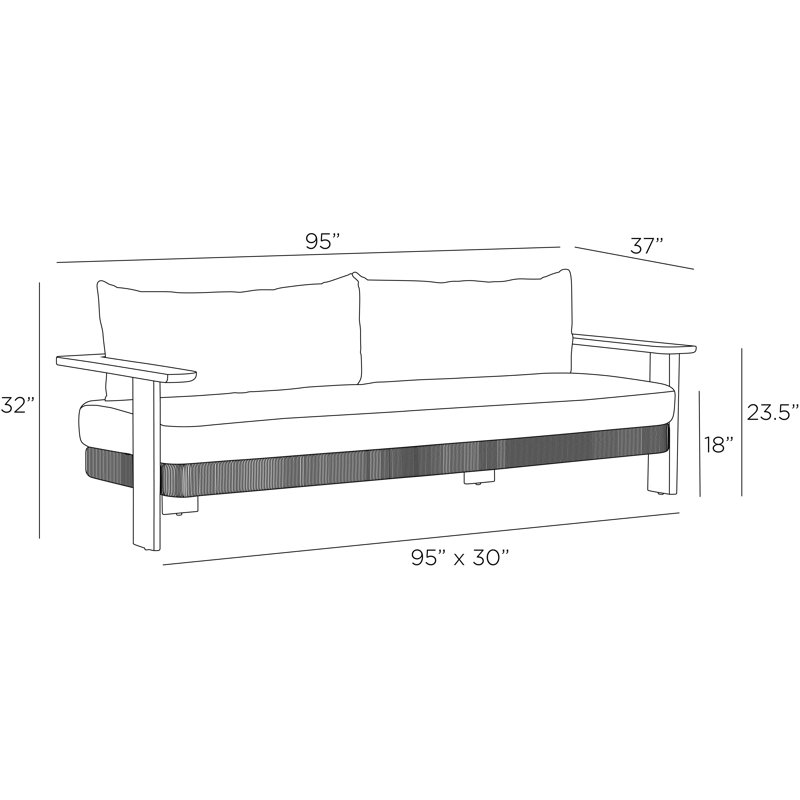 Outdoor 2 - Seat Patio Sofa