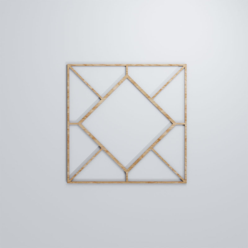 Panneaux muraux décoratifs en bois Hudson, 1/4", Petit (l 11 3/8 po x H 11 3/8 po), Chêne rouge