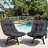 Outdoor Wicker Swivel Chair with Cushions-117531513-117531512