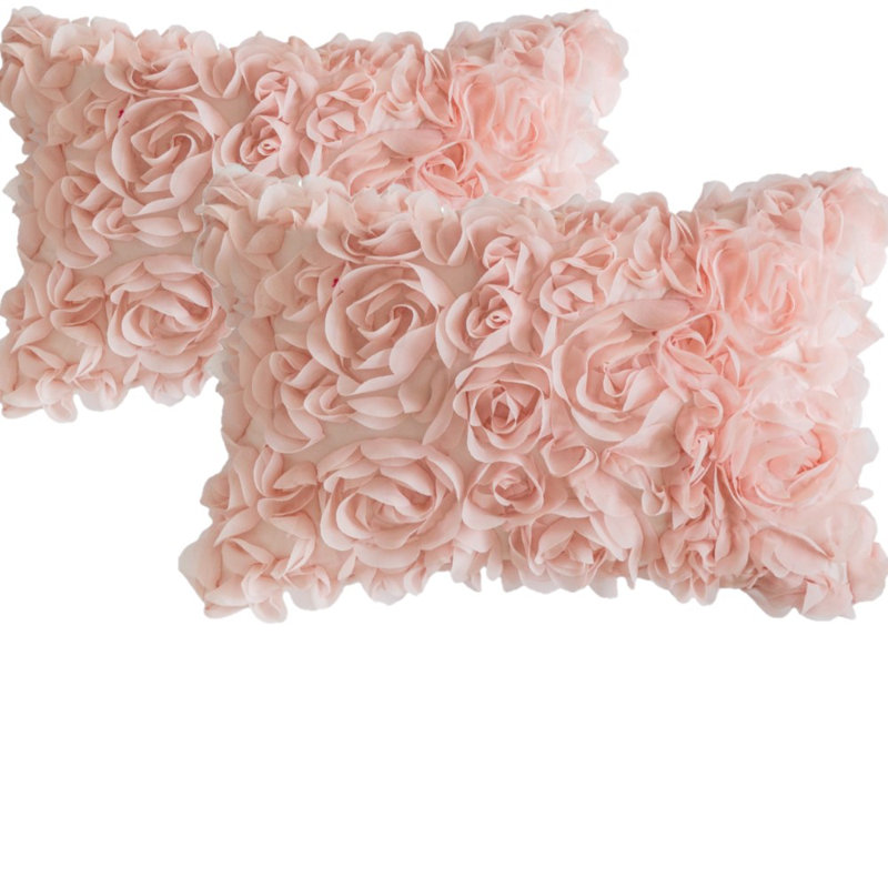 Throw Pillow Cover, Light Pink