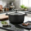 Living and Home Non-Stick Cast Iron Stainless Steel Soup Pot-133229094