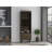 Dark Walnut 1-Drawer 2-Shelf Bar Cabinet