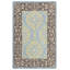 Tapis oriental en laine / coton crocheté à la main en coton / jaune Guzi-22531365