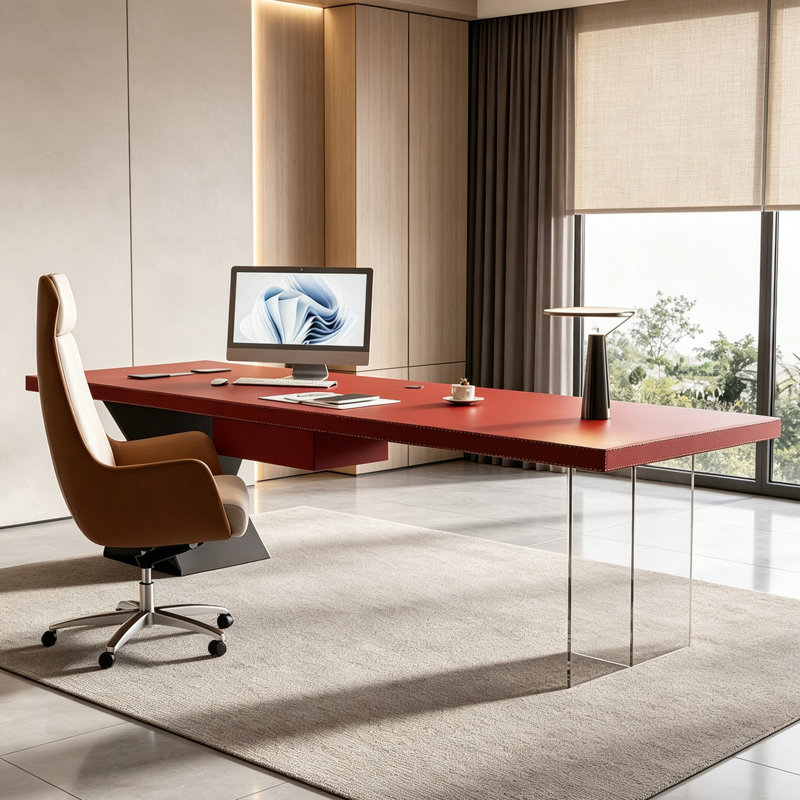 bureau rectangulaire moderne et simple, 29.53" H x 62.99" W x 31.5" D