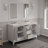 Elizabeth 60" Carrara White Marble Countertop Bath Vanity with Faucet-1798288981-1798288986