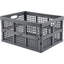 Paquet de 3 caisses de rangement pliables en plastique - 30 L