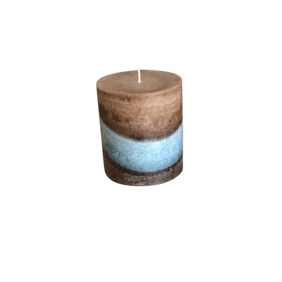 Seaglass Scented Pillar Candle
