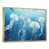 Toile avec cadre flottant or