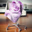 Coussin mauve à imprimé floral mauve-29961373-29963097