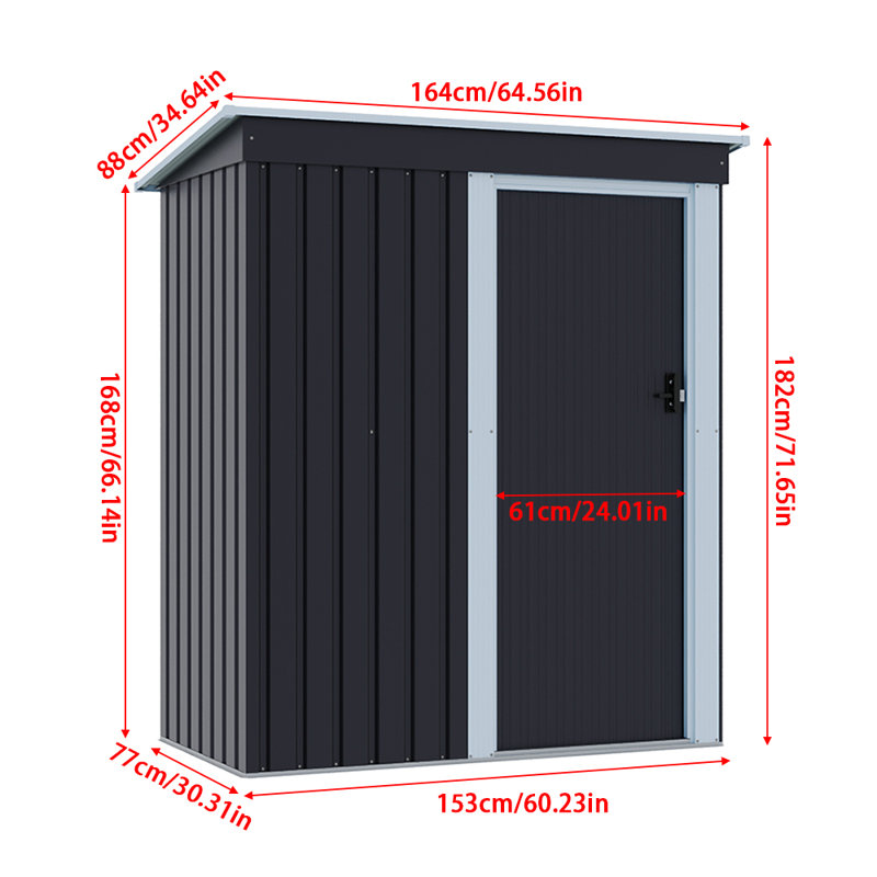 Economy Tool Shed – Black