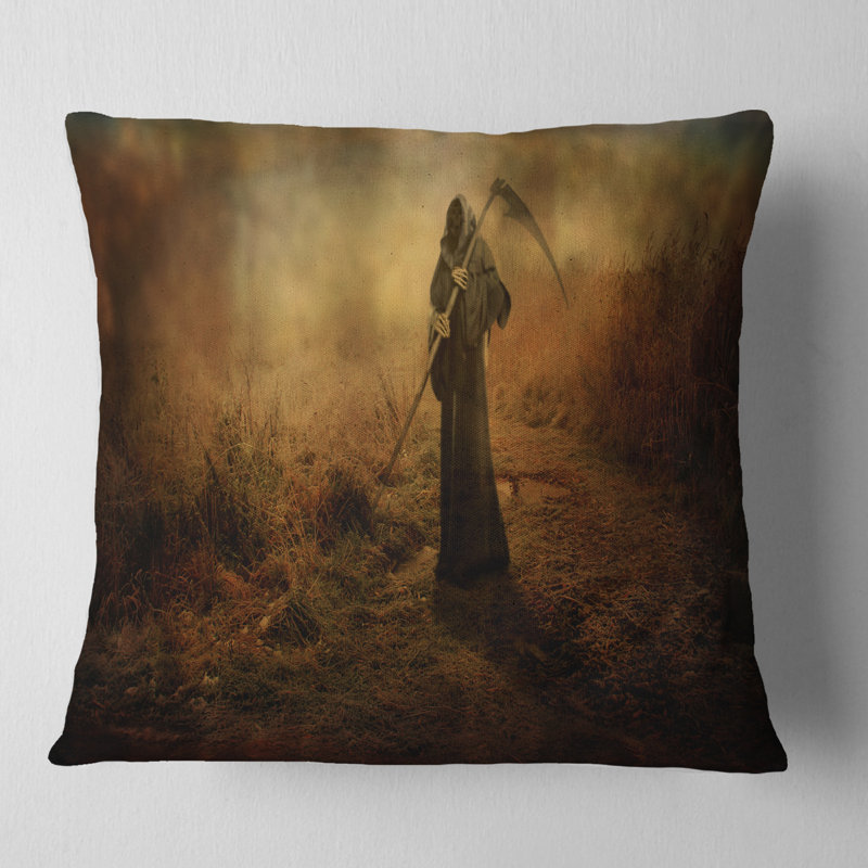  Coussin abstrait abstrait et inattendu, 18 po x 18 po, Carré