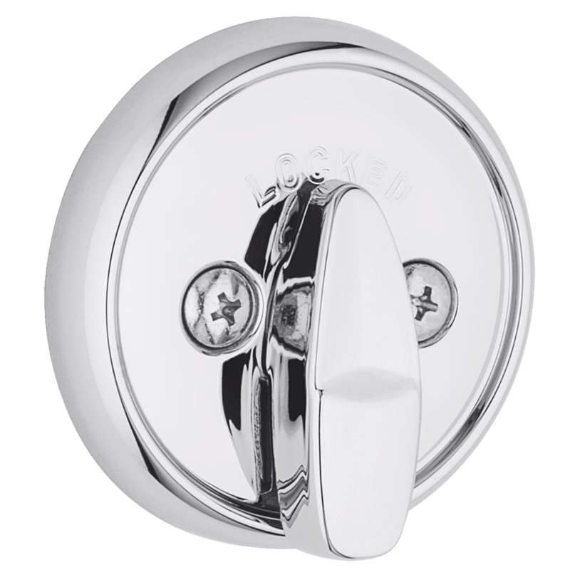 Single Cylinder Deadbolt, Polished Chrome