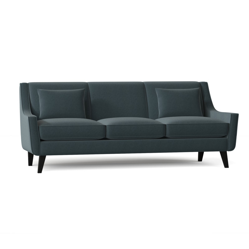 Gros Upholstered 85'' Sofa, Gypsy Blue Goblin Performance Microfiber