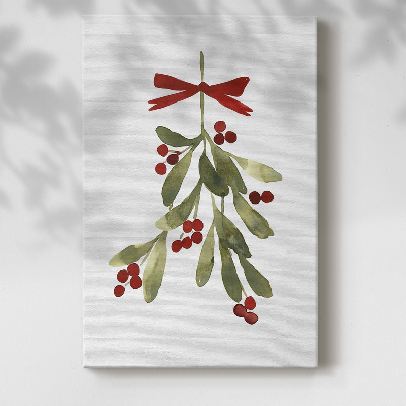 " Mistletoe Bow I ", 18" H x 12" W 1.5" D