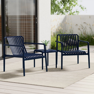 Patio Stacking Club Chair (Set of 2)