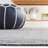 Martha Stewart Cotton Striped Rug in Charcoal/Gray-67508455