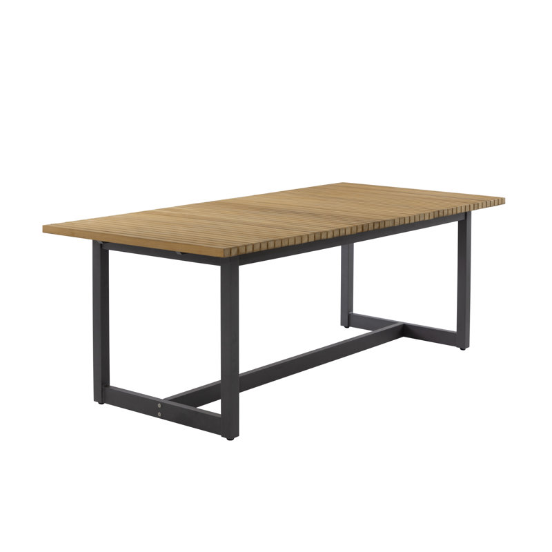 Table de salle à manger extensible Jassiem, Brun