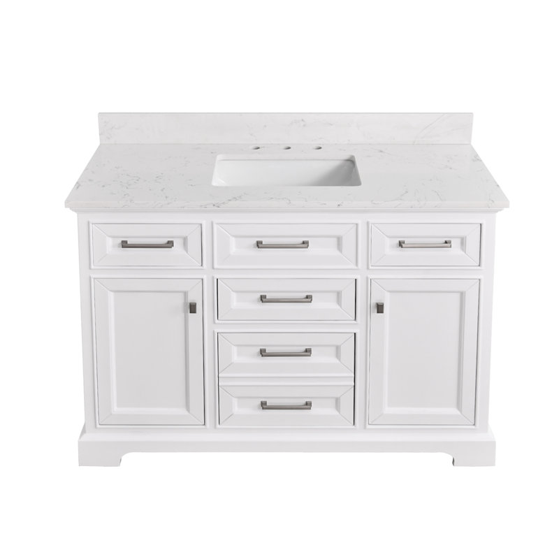 Meuble-lavabo simple 48 po avec comptoir simple
