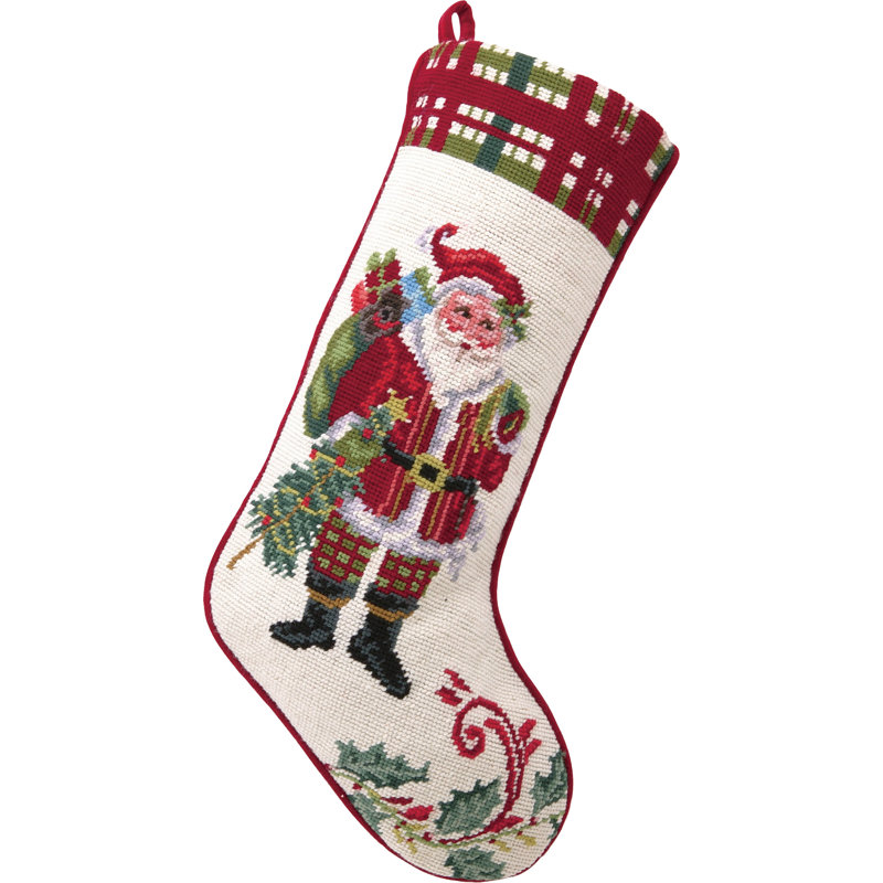 Christmas at North Pole Needlepoint Stocking