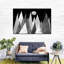 Montagne, paysage de montagne abstrait sur toile-92563048