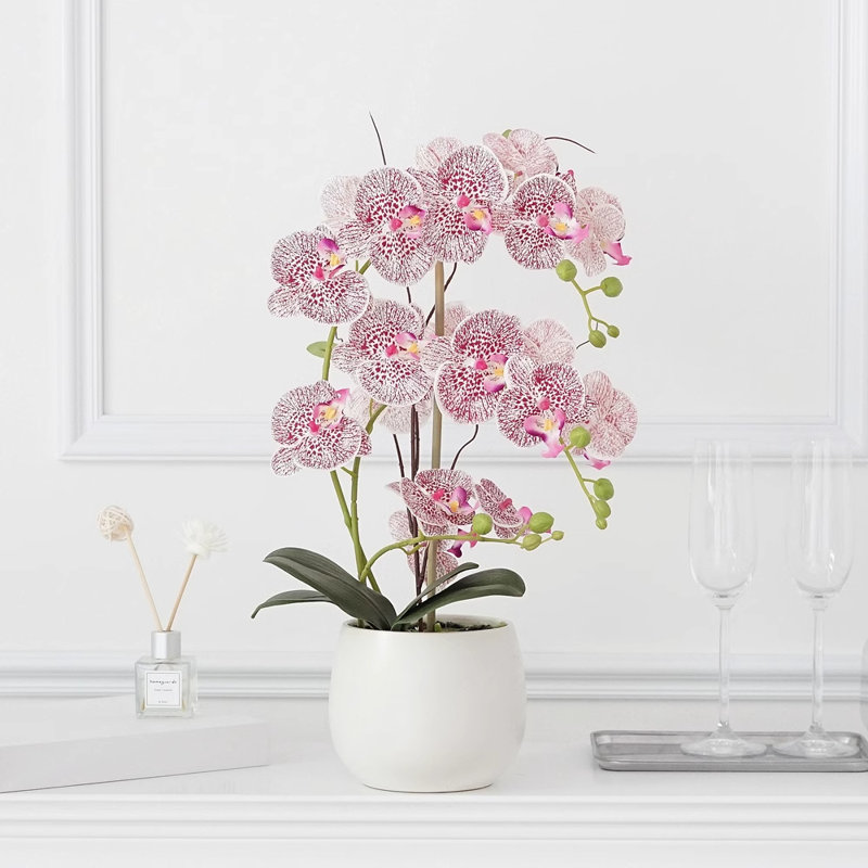 Simulation de fausses fleurs en céramique, Mauve
