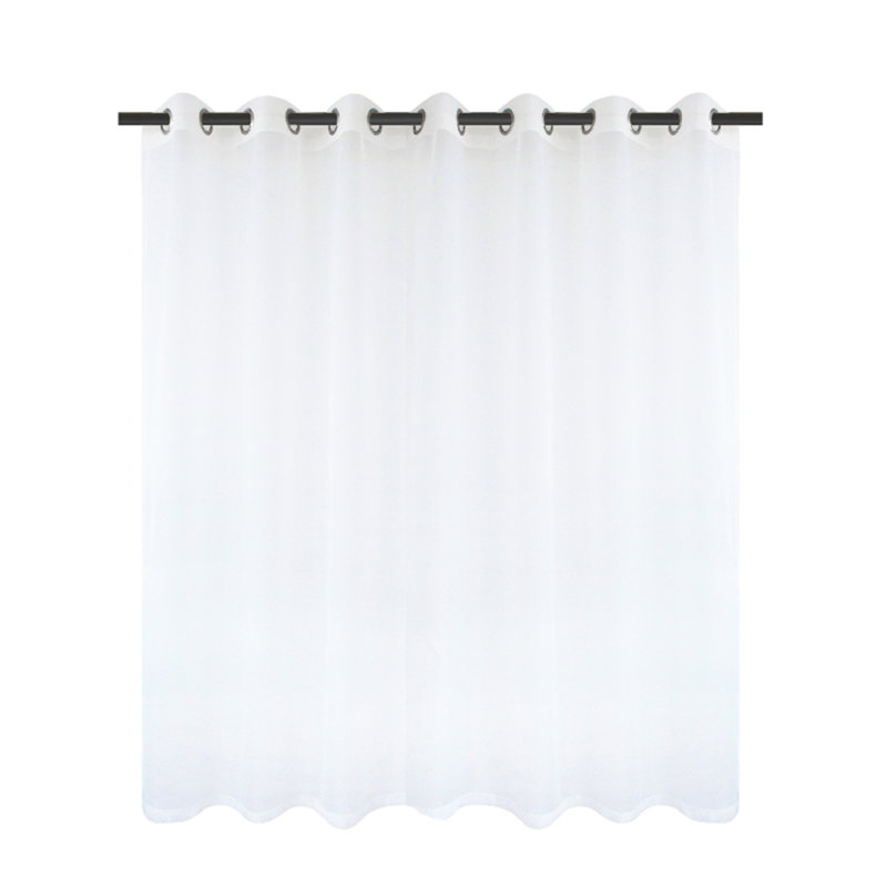 Selenia Polyester Blend Sheer Curtain Single Panel, 100" W x 96" L