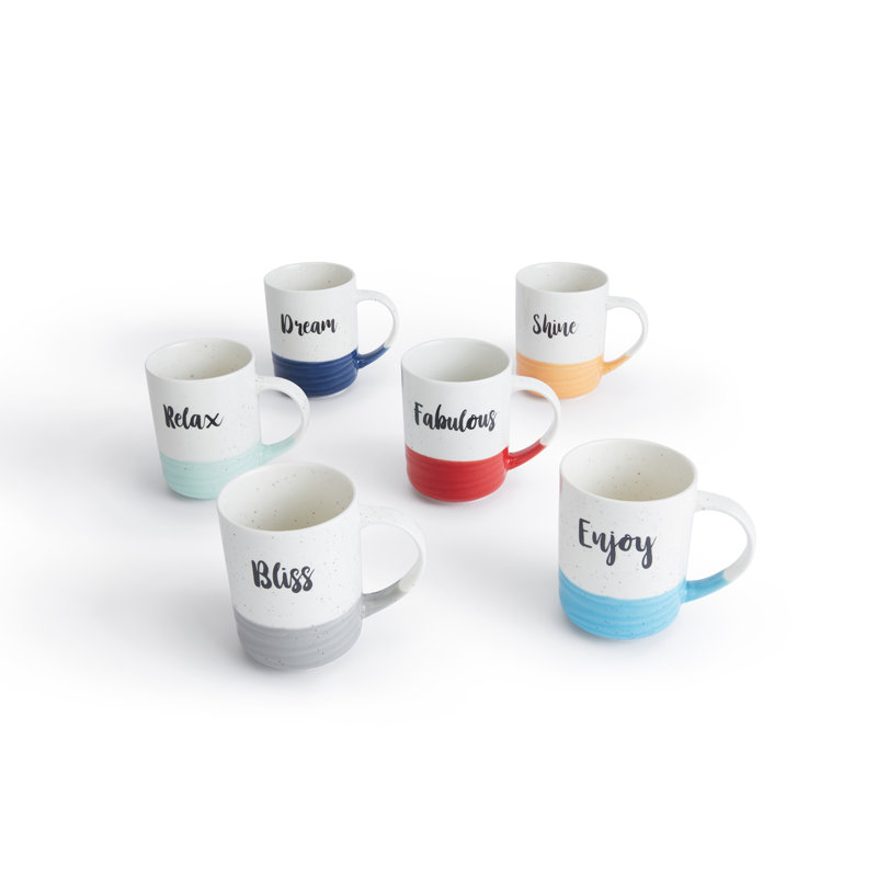 Waterside Slogan Dipped Mug Set