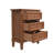 Brown Nightstand with Three Drawers, Fully Assembled-863231362