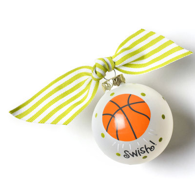 3'' Glass Sports Ball Ornament