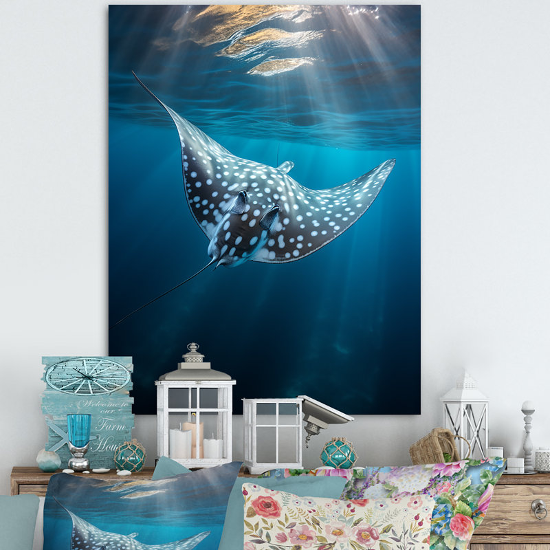 Wilbrecht Ray Graceful Glide Ocean sur toile, H 20 po x l 12 po x P 1 po, Toile tendue