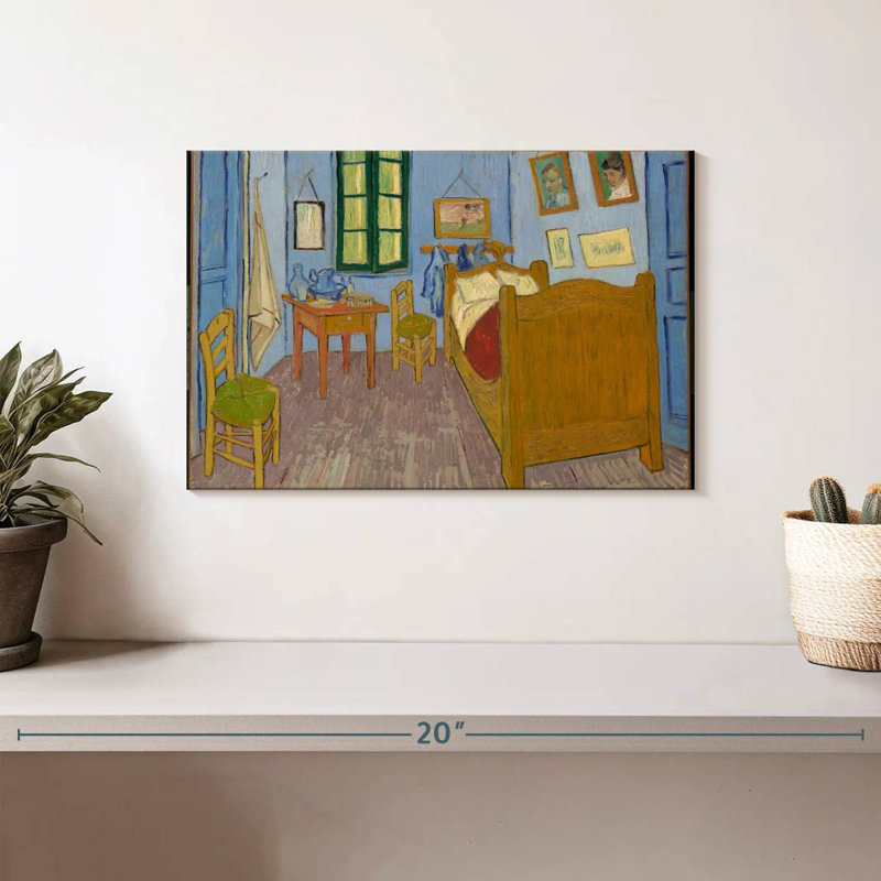 Bedroom In Arles, 8" H x 12" W