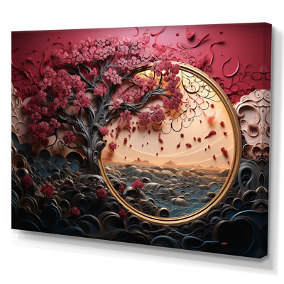 Red And Gold Flower Garden Beauty I - Other Plants & Flowers Wall Art