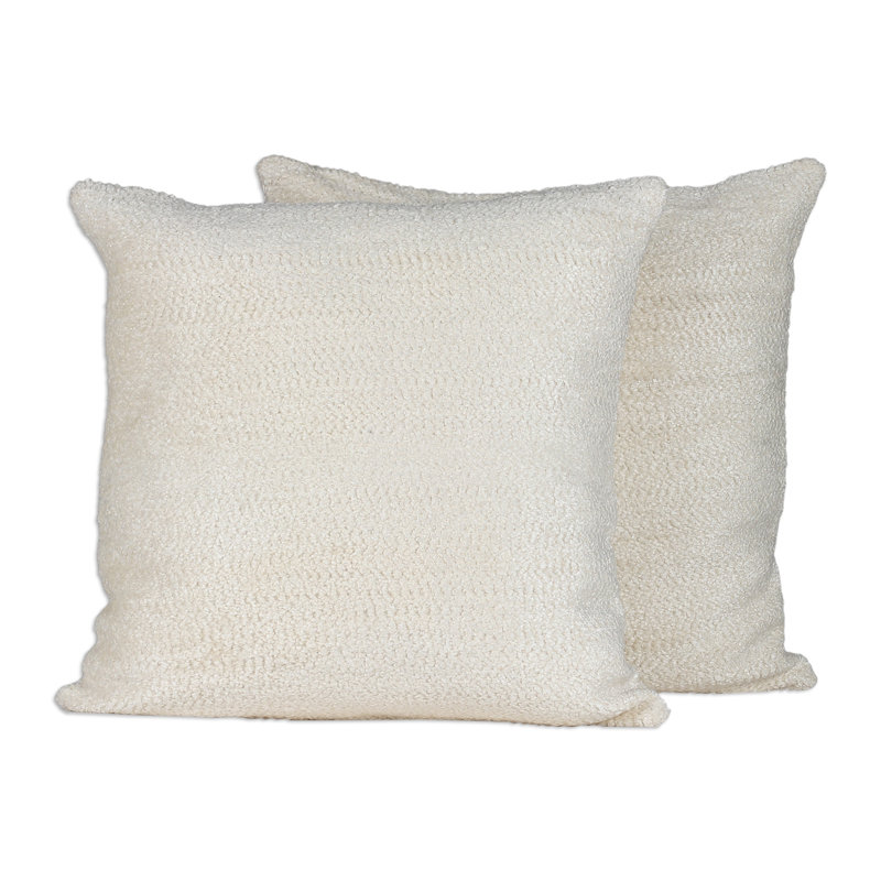 Housses de coussin en mélange de coton et de viscose douces faites à la main Novica (paire)
