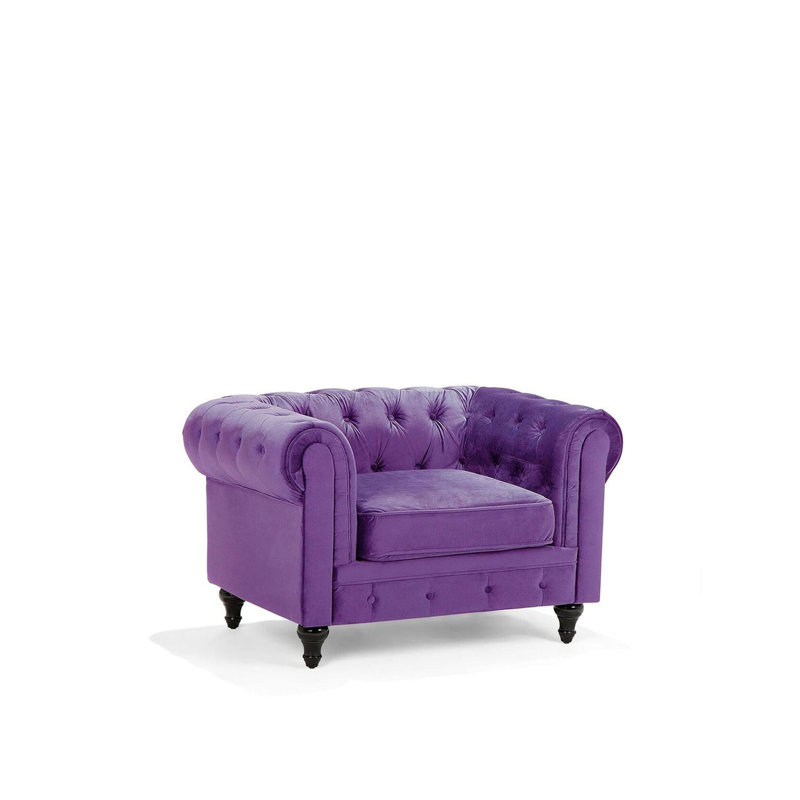 Chesterfield Chair, Purple